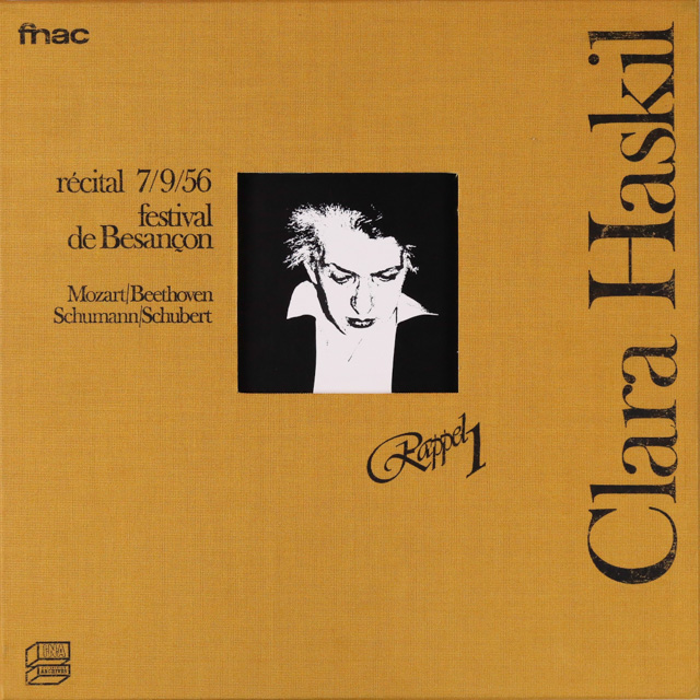 仏fnac　「1956年ブザンソン・ライヴ」　クララ・ハスキル LP レコード ハスキルの1956年ブザンソン・フェスティバル