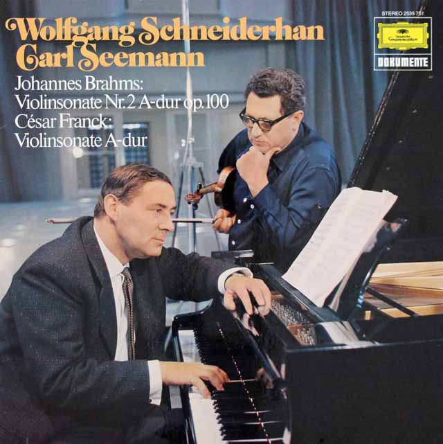 LP レコード シュナイダーハン&ゼーマンのブラームス/ヴァイオリン
