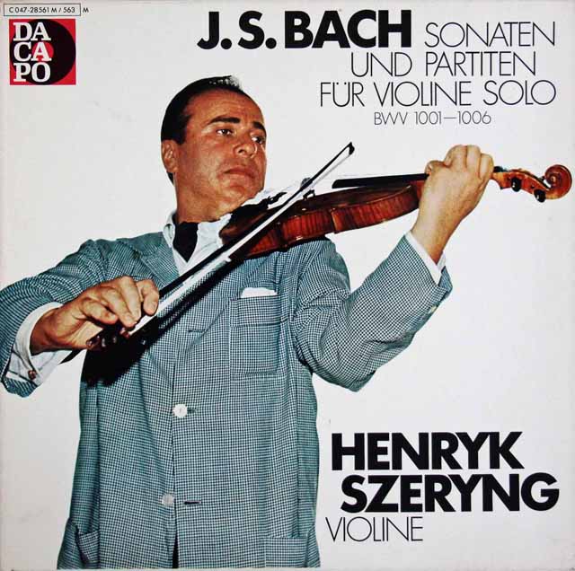 LP レコード シェリングのバッハ/無伴奏ヴァイオリンソナタと