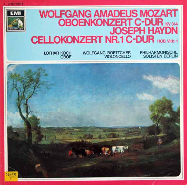 LP レコード コッホ&ベトヒャーらのモーツァルト&ハイドン/協奏曲集 独EMI 3393