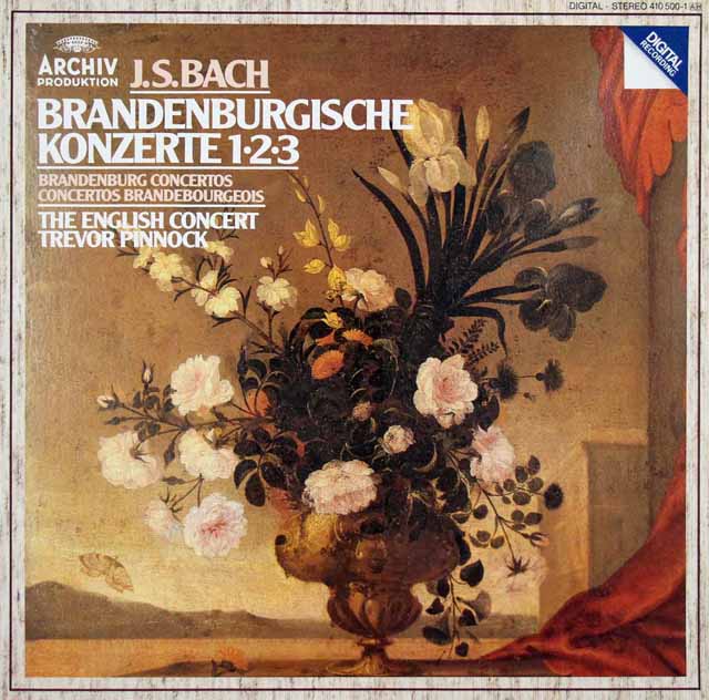 3426　LP　ピノックのレコード　ピノックのバッハ/ブランデンブルグ第１～３番　独ARCHIV