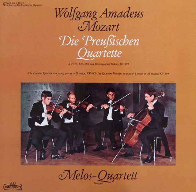 SP盤3枚組 モーツァルト MOZART QUARTET in FLAT MAJOR (Hunting