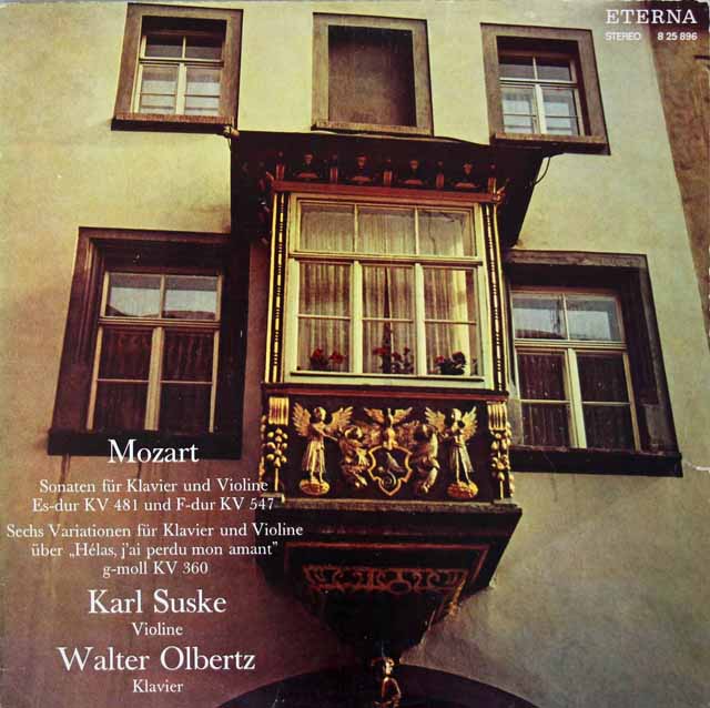 IB55 東独ETERNA盤LP モーツァルト/ヴァイオリン・ソナタ集 ズスケ/オルベルツ 盤美 写真ジャケ モーツァルト:ヴァイオリン・ソナタ撰集＜タワーレコード限定