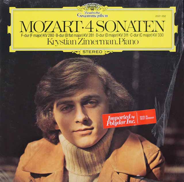LP レコード ツィマーマンのモーツァルト/ピアノ・ソナタ集 独DGG 3117