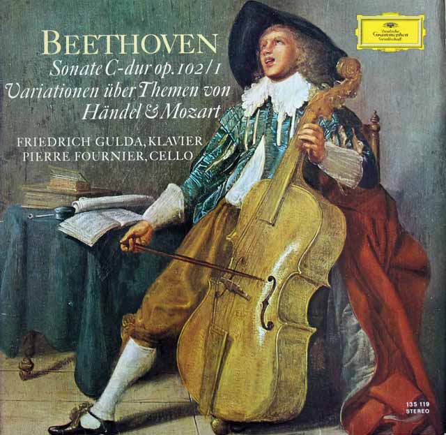 LP レコード フルニエ、グルダのベートーヴェン/チェロソナタ第4番ほか
