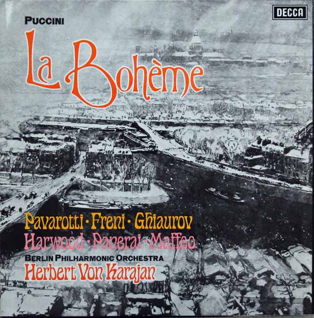 LP レコード オリジナル盤 カラヤンのプッチーニ/「ラ・ボエーム」全曲