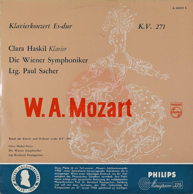 LP レコード ハスキル&ザッハーのモーツァルト/ピアノ協奏曲第9番 蘭