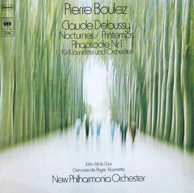 LP レコード ブーレーズのドビュッシー/「夜想曲」ほか 独CBS 3598