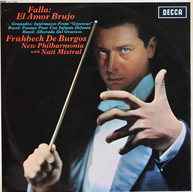 デ・ブルゴスのファリャ/「恋は魔術師」ほか(1G/1G!) 英DECCA 3204 LP レコード