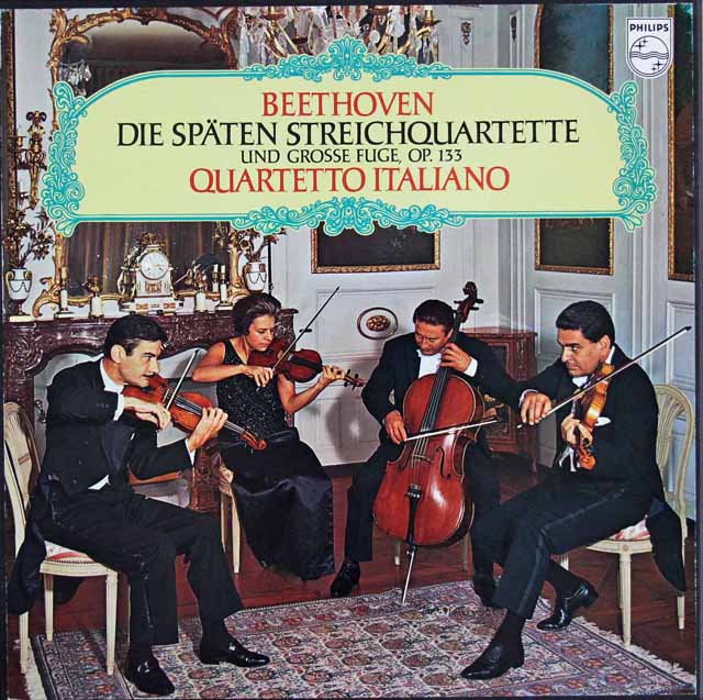 イタリア弦楽四重奏団の名盤LP4枚 LP レコード イタリア四重奏団のベートーヴェン/後期弦楽四重奏