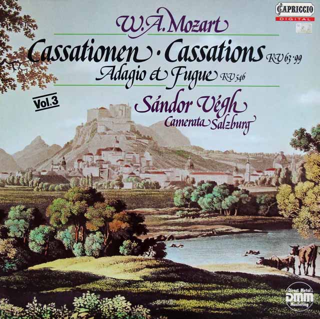 Lp レコード ヴェーグのモーツァルト カッサシオン アダージョとフーガ 独capriccio 3227