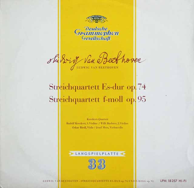 QWER LPレコード LP レコード ケッケルト四重奏団のベートーヴェン/弦楽四重奏曲第10番