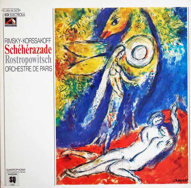 LP レコード ロストロポーヴィチのリムスキー＝コルサコフ/交響組曲「シェヘラザード」 独EMI 2934