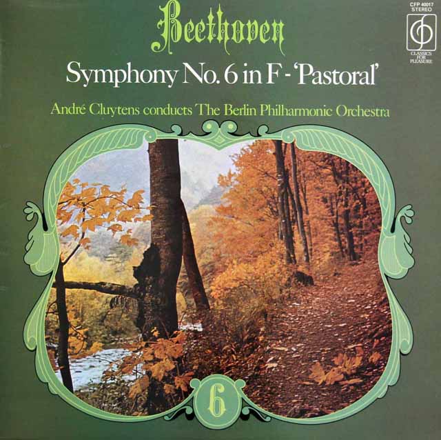 クリュイタンスのベートーヴェン/交響曲第6番「田園」　英CFP　3328　LP レコード