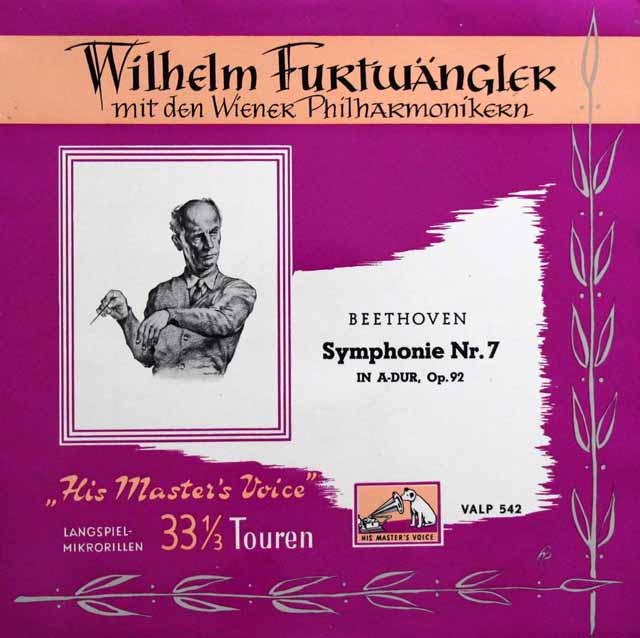 LP レコード フルトヴェングラーのベートーヴェン/交響曲第7番 オーストリアEMI（HMV） 3330
