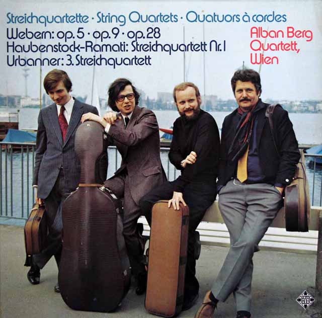 LP レコード アルバン・ベルク四重奏団のヴェーベルン/弦楽四重奏曲ほか 独TELEFUNKEN 3338