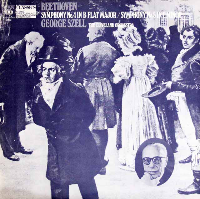 LP レコード セルのベートーヴェン/交響曲第4番、第5番「運命」 英CBS 3402