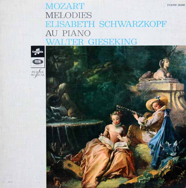 レコード　仏Columbia　3415　LP　シュヴァルツコップ、ギーゼキングのモーツァルト歌曲集