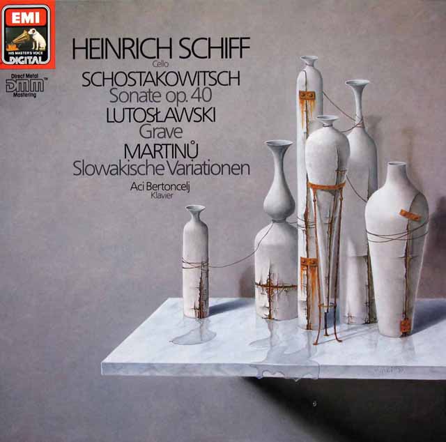 LP レコード シフ、ベルトンチェリのショスタコーヴィチ/チェロソナタほか 独EMI 3425