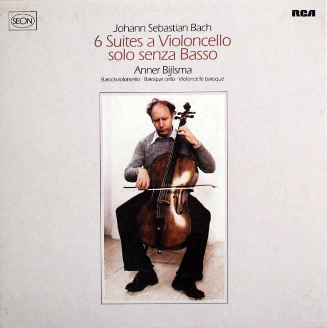 LP レコード ビルスマのバッハ/無伴奏チェロ組曲 独RCA 3426