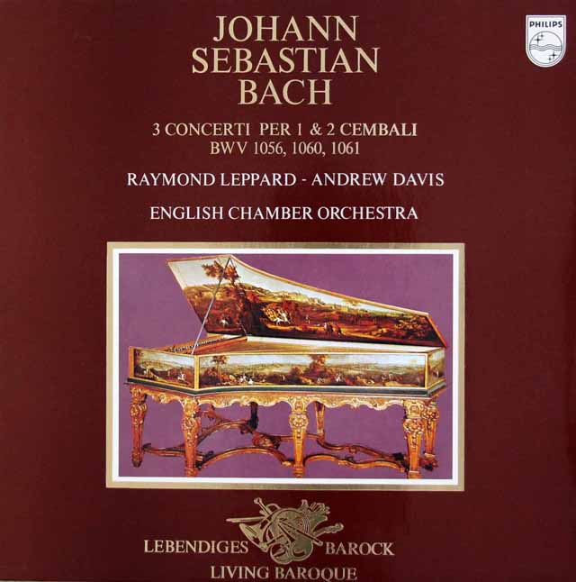 LP レコード レッパード、デイヴィスのバッハ/2台のチェンバロのための
