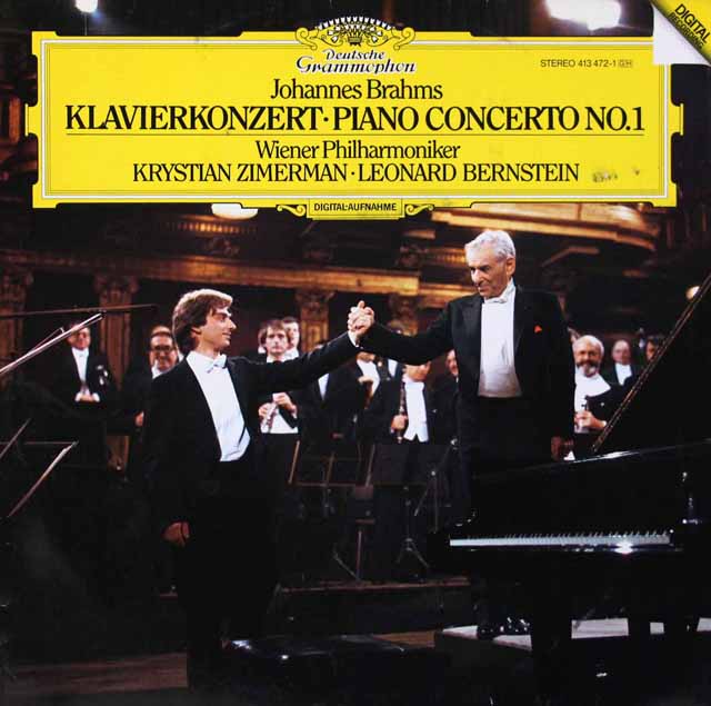 LP レコード ツィンマーマン、バーンスタインのブラームス/ピアノ協奏曲第1番 独DGG 3503