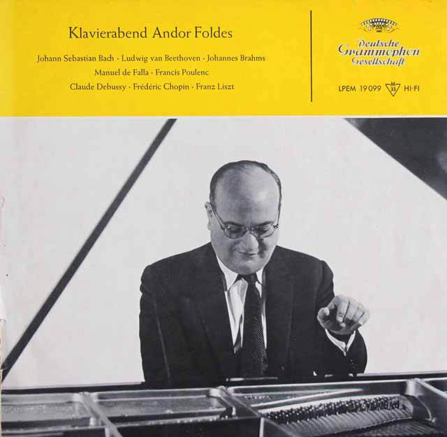 LP レコード フォルデシュ/ピアノリサイタル 独DGG 3518