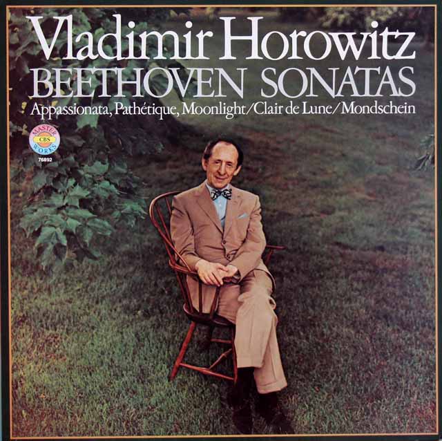 LP レコード ホロヴィッツのホロヴィッツのベートーヴェン/「月光」、「熱情」、「悲愴」ソナタ 独CBS 3534