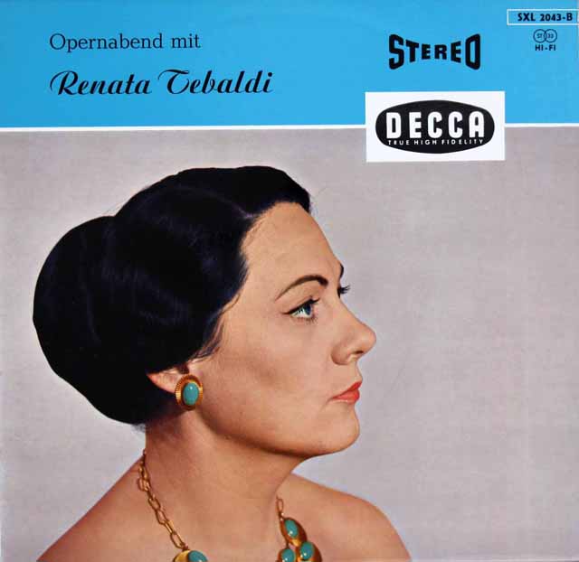 LP レコード 独最初期盤 テバルディの「オペラの夕べ」 独DECCA 3534