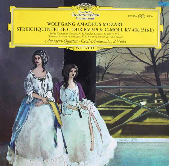 LP レコード アマデウス四重奏団ほかのモーツァルト/弦楽五重奏曲第2&3