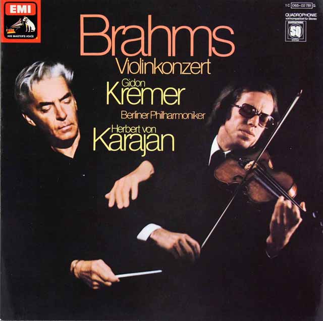 LP レコード クレーメル、カラヤンのブラームス/ヴァイオリン協奏曲 独