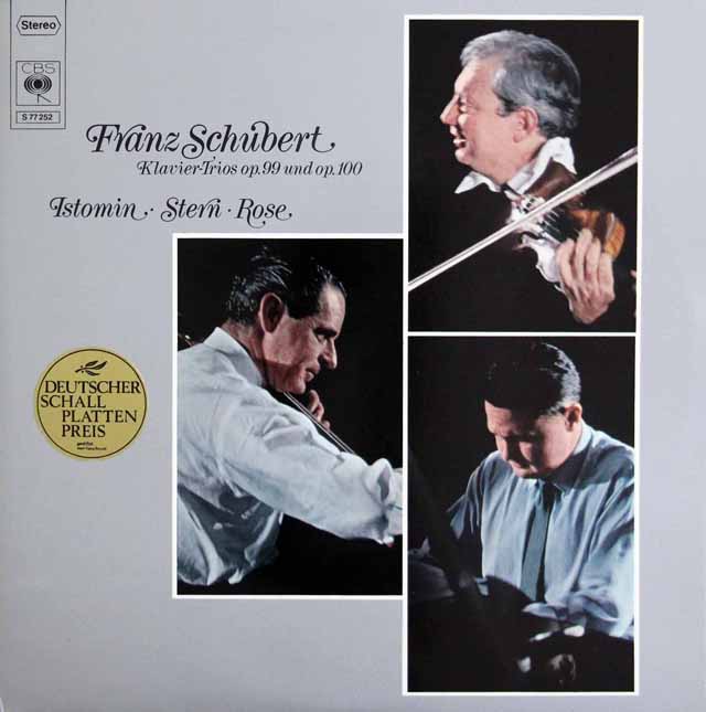 LP レコード スターン、ローズ、イストミン・トリオのシューベルト