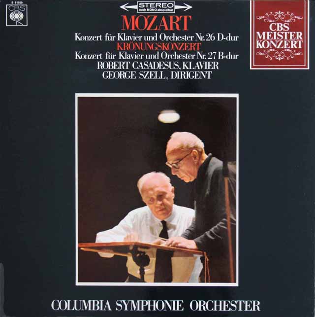 LP レコード カサドシュ&セルのモーツァルト/ピアノ協奏曲第26、27番