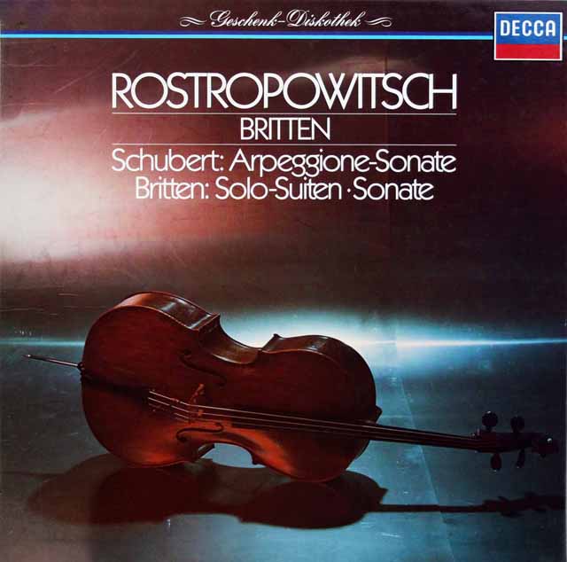 LP レコード サイン入りフォト付き ロストロポーヴィチ、ブリテンの