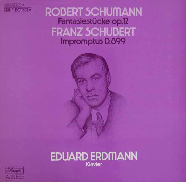 LP レコード エルドマンのシューマン、シューベルト/ピアノ作品集 独EMI 3602