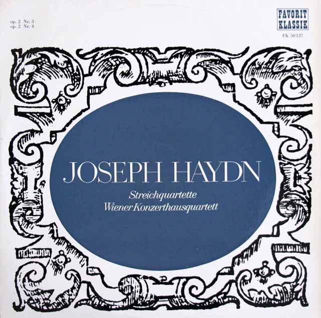 LP レコード ウィーン・コンツェルトハウス弦楽四重奏団のハイドン/弦楽四重奏曲第9、10番 オーストリアPreiser Records 3606