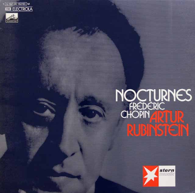 ルービンシュタイン　専用1 LP レコード ルービンシュタインのショパン/ノクターン第1～19番 独EMI