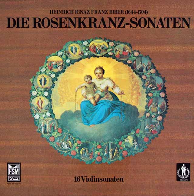 LP レコード ラウテンバッハーらのビーバー/「ロザリオのソナタ」全集