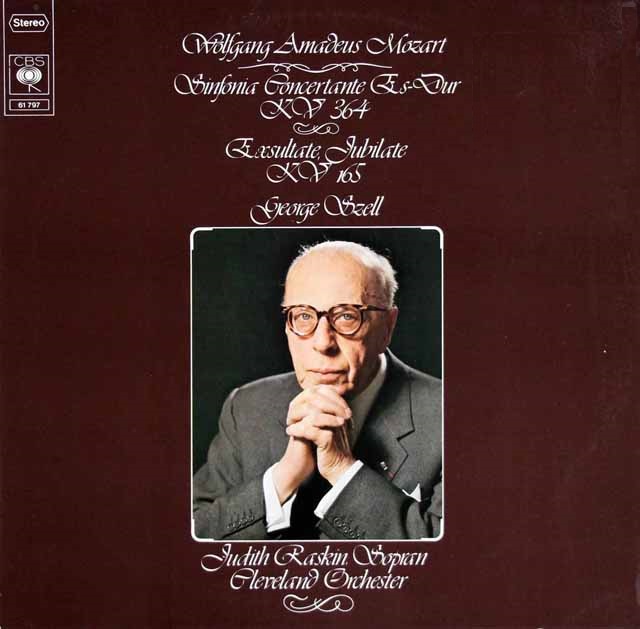 LP レコード セルのモーツァルト/協奏交響曲、エクスルターテ