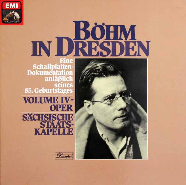 LP レコード　イタリアオペラ ベッリーニ：歌劇「海賊」全曲　英EMI LP レコード ベーム・イン・ドレスデン 第4巻オペラ 独EMI 3625