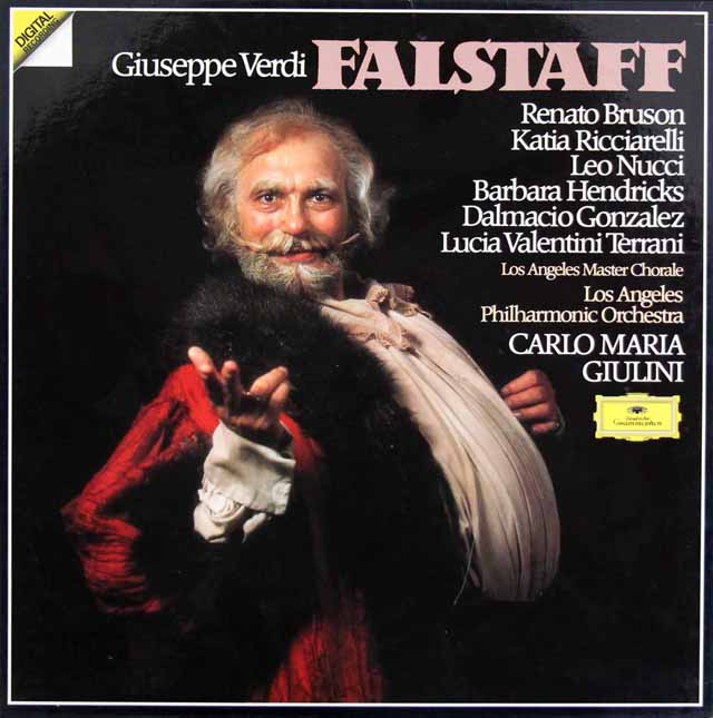 LP レコード 直筆サイン入り ジュリーニのヴェルディ/「ファルスタッフ