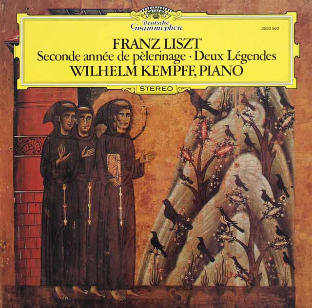 LP レコード ケンプのリスト/巡礼の年 第2年「イタリア」ほか 独DGG 3634