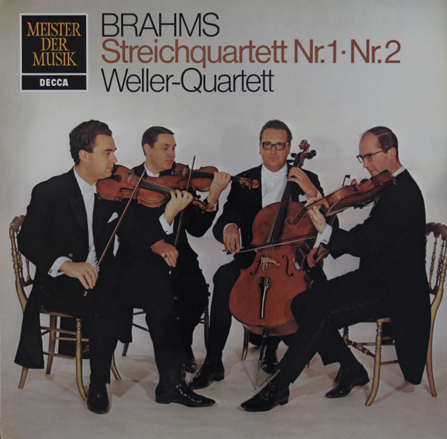 LP レコード ウェラー四重奏団のブラームス/弦楽四重奏曲第1&2番 独