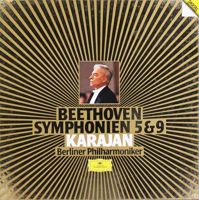 LP レコード カラヤンのベートーヴェン/交響曲第5&9番 独DGG 3689