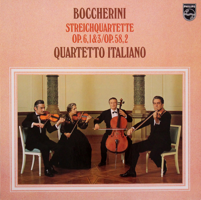 LP レコード イタリア四重奏団のボッケリーニ/弦楽四重奏曲集 蘭