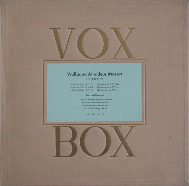 LP レコード バルヒェット四重奏団のモーツァルト/弦楽五重奏曲全集 3705