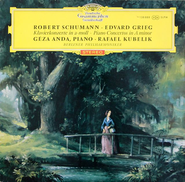 レコード　クラッシック　ピアノ LP レコード 赤ステレオ、独最初期盤 アンダ、クーベリックのグリーグ