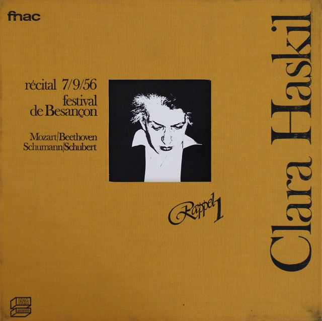 仏fnac　「1956年ブザンソン・ライヴ」　クララ・ハスキル LP レコード ハスキルの1956年ブザンソン・フェスティバル