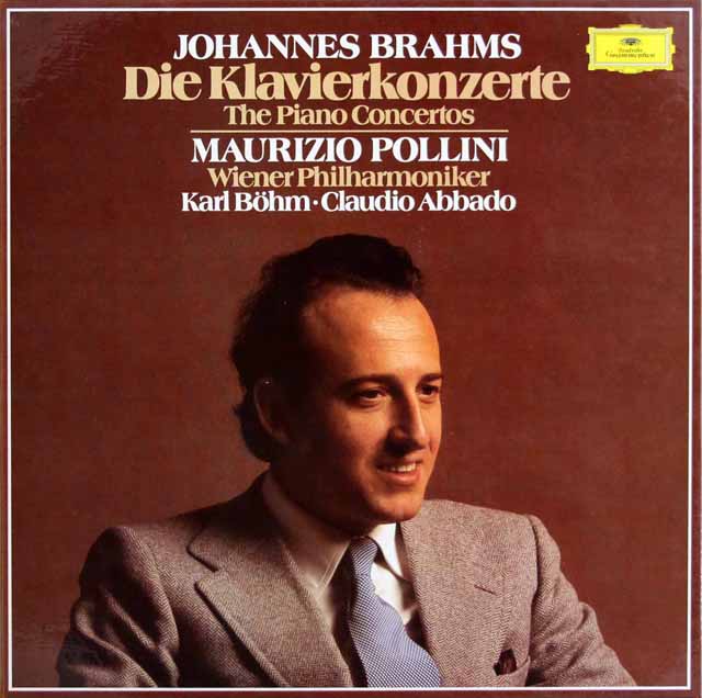 LP レコード ポリーニ、ベーム、アバドのブラームス/ピアノ協奏曲第1番