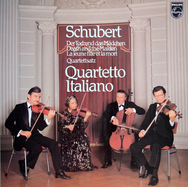 LP レコード イタリア四重奏団のシューベルト/弦楽四重奏曲第14番「死